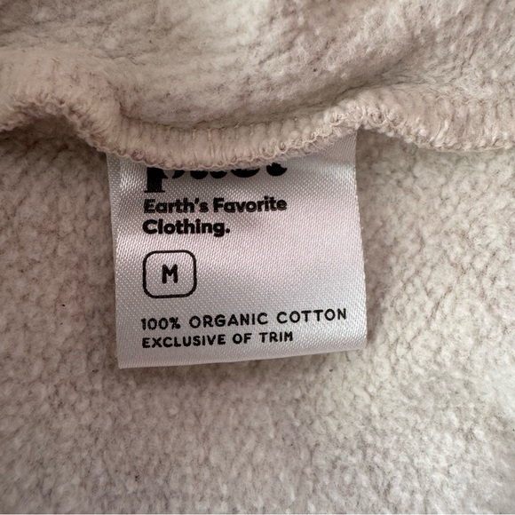 Pact Sandshell Heather Wander Sunset Graphic Slouchy Sweatshirt Cream Medium - Picture 7 of 8